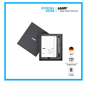 Gift Set Lamy Notebook A6 Softcover White + Lamy Logo Steel - GSA6-Lo007