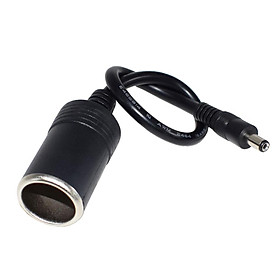 12V New Female Car Cigarette Lighter Socket Plug To DC 5.5x2.1mm Male Cable