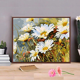 Mua Tranh sơn dầu số hoá tự tô đã căn sẵn khung 50x40 cm (painting by number) - Daisy chiều