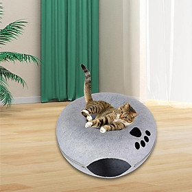 Cat Tunnel Bed for Indoor Cats Nest Round Cat Donut Tunnel for Pet Cat House