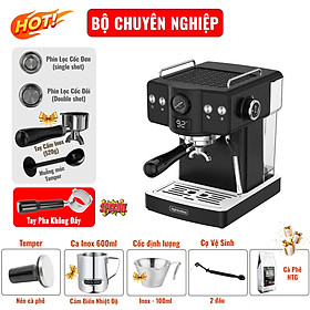 Mua Máy Pha Cà Phê Espresso CF05 PLus HIGH TECH GATE Kiểm Soát Nhiệt PID 90~95ºC Chính Xác  Bộ Full Combo  Làm Nóng Nhanh  Tự Động Mini Nhỏ Gọn Gia Đình  Văn Phòng  Hàng Chính Hãng