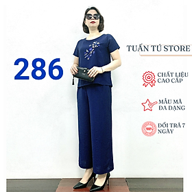 Bộ Đũi Trung Niên Hoa Thêu Cực Đẹp Vải Mát Đường May Tinh Xảo Chắc Chắn - Tuấn Tú Store 68