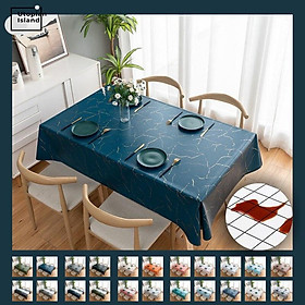 Waterproof Rectangular Tablecloths For Table PVC Tablecloth Table Silicone Tablecloth Stain Tablecloth Marble Table Cover