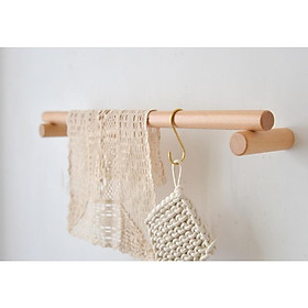 Mua Giá Đỡ Treo Khăn Tắm / Đồ Dùng Nhà Bếp Bằng Gỗ Thiết Kế Đơn Giản Tiện Dụng