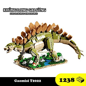 Đồ chơi Lắp ráp Khủng Long Stegosaurus, Gaomisi T2022 Dinosaurus, Xếp hình thông minh, Mô hình khủng long