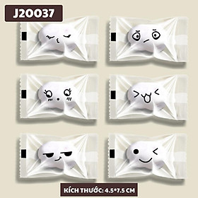 Mua Túi Bánh Quy Kẹo Bánh Hạnh Nhân Bánh Dứa Hình Thú EMOJI dễ thương Size 4.5 x7.5 cm set 100 túi