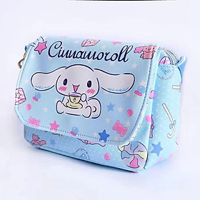 Hoạt Hình Túi Xách Thời Trang Mới Hello Kitty Túi Nữ Da Đeo Chéo Túi Đeo Vai Cinnamoroll Dây Kéo Túi Đựng Điện Thoại - one