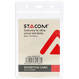 Bộ 4 Bảng Tên Nhựa PVC Stacom Có Khóa Kéo ID-PVC6688