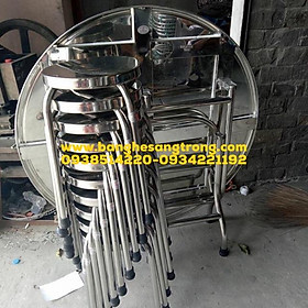 Mua Bộ bàn ăn inox 304 siêu bền