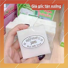 Mua Xà Phòng Cám Gạo ️FREESHIP️  Xà Phòng Trắng Da Thái Lan Jam Rice Milk Soap