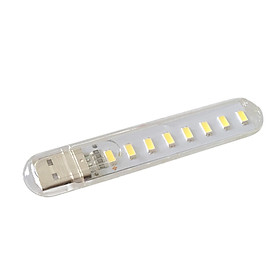 Đèn Đọc Sách Mini Nguồn USB (Trắng) (8 Led)