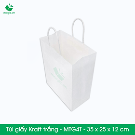 MTG4 MTG4T - 35x25x12 cm - Combo 25 túi giấy Kraft Nhật cao cấp