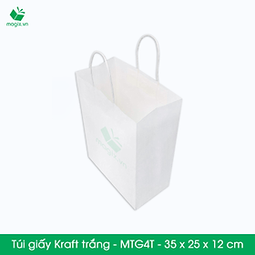 MTG4 MTG4T - 35x25x12 cm - Combo 200 túi giấy Kraft Nhật cao cấp