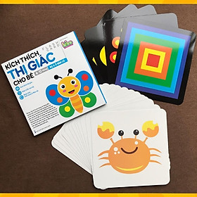Bộ thẻ Flashcard kích thích thị giác cho bé 0 - 16 tháng phát triển não bộ