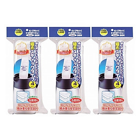 Mua Combo 03 Khay làm đá 4 viên size lớn hàng nội địa Nhật Bản