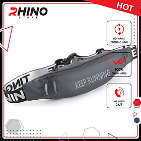 Túi đeo thời trang thể thao cho nam nữ Rhino B401 dùng khi chạy bộ, đạp xe, leo núi hoặc chơi các môn thể thao khác, vải không thấm nước chất lượng cao chính hãng Rhino Store - Kaki