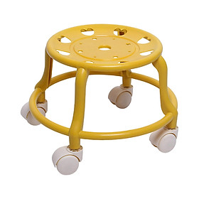 Low Rolling Stool Sturdy with Caster Wheels for Kids and Adults Fitness