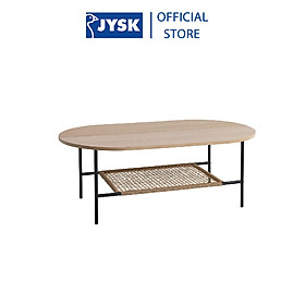 Bàn cafe JYSK Hinnerup gỗ công nghiệp kim loại nhiều màu D120xR75xC45cm