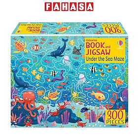 Sách ngoại văn: Usborne Book And Jigsaw - Under The Sea Maze