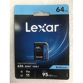 Thẻ Nhớ SDXC Lexar 95MB/s 633X 64GB - Hàng Nhập Khẩu