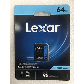 Thẻ Nhớ SDXC Lexar Professional 633x 64GB UHS-I 95MB s LSD64GCB1AP633