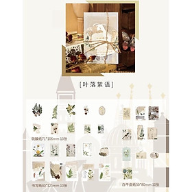 Set vintage làm penpal (nhiều loại gồm: giấy, tag, stickers, label..)