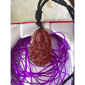 MẶT DÂY CHUYỀN THIÊN THỦ ĐỘ MỆNH NỮ TUỔI TÝ CHẤT LIỆU ĐÁ MÃ NÃO