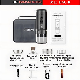 Mua Máy pha cà phê dùng pin cầm tay Espresso 3 trong 1 HiBREW Thương hiệu Mỹ H4C - Pha nóng lạnh - HÀNG NHẬP KHẨU (BẢO HÀNH 12 THÁNG)