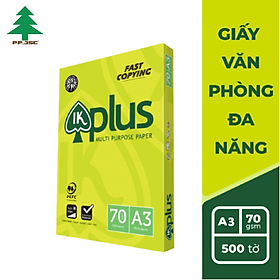 Giấy IK PLUS A3 Định lượng 70gsm Độ sáng 98%   - Giấy photo, giấy in văn phòng, giấy vẽ