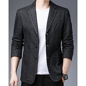 áo vest, áo vest nam jean phom chuẩn đẹp, nam tính và sang chảnh, trẻ trung, chất vải dày dặn thoáng mát - N54 - Đen - XL