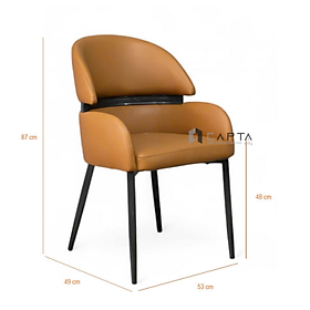 Mua Ghế ăn bọc nệm da đẹp ECO 36A-P Nội thất Capta Ghế nhà hàng ghế ăn cao cấp bọc da có tay tựa chân sắt sơn đen tại tp hcm