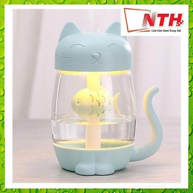 Mua Máy phun sương đa năng hình mèo kèm quạt + đèn USB