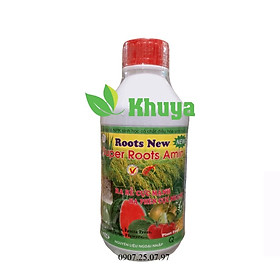 Phấn bón lá NPK sinh học Bimix Super Roots Amin 1 lít Ra rễ và Hạ phèn cực mạnh