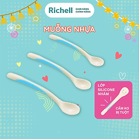 Muỗng nhựa cho bé ăn dặm Richell Nhật Bản | Baby