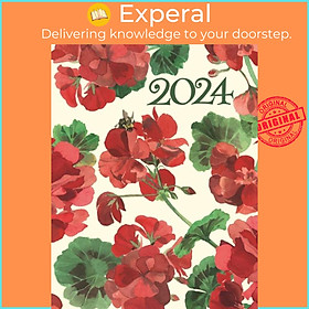 Sách - Emma Bridgewater Geraniums Deluxe A5 Diary 2024 by  (UK edition, paperback)