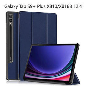 Bao Da Cover Dành Cho Samsung Galaxy Tab S9+ Plus SM X810 / X816B 12.4 Inch Hỗ Trợ Smart Cover Máy Tính Bảng