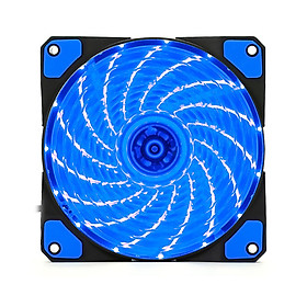 Quạt Case PC 12CM LED im lặng Gió mạnh-Màu xanh dương