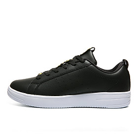 Peak (PEAK) women's board shoes transport casual shoes simple trend culture shoes skateboard shoes white shoes DB940008 black / lemon yellow 38