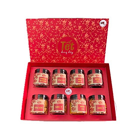 Hộp Quà Mứt Tết Xuân Như Ý DTFood (Hộp 8 món có túi xách)