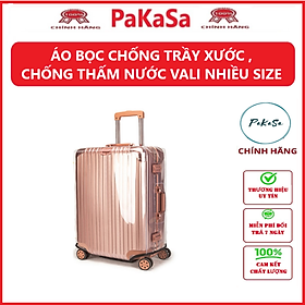 Áo bọc vali trong suốt, nhiều size- CHỌN SIZE- Bao trùm vali chống trầy xước đủ cỡ 18- 20-22-24-26-28-30 inch -Hàng chính hãng