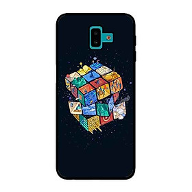 Ốp Lưng in cho Samsung Galaxy J6 Plus 2018 mẫu Rubik Vũ Trụ - Hàng Chính Hãng