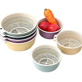 Bộ 2 thau rổ 2in1 xuất Thái thông minh tiện lợi
