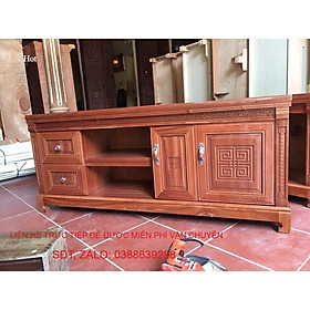 Mua Kệ tivi 1m2  1m4  1m6  1m8  2m  2m2 gỗ xoan đào