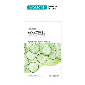 Mặt Nạ Thefaceshop Real Nature Cucumber Face Mask 20g