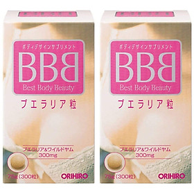 Combo 2 hộp viên uống nở ngực BBB Orihiro Best Body Beauty Nhật Bản 75g hộp 300 viên