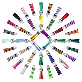 200Pcs Keychain Tassels Acrylic Keychain Blanks Decor Fringe Tassels Bulk Crafts