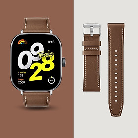 Mua Dây đeo dành Cho đồng hồ thông minh Xiaomi Redmi Watch 4 / Mi band 8 Pro - Dây da đeo 22mm cho smartwatch Redmi Watch 4 / Mi band 8 Pro- Hàng chính hãng