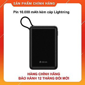 Mua Pin dự phòng Devia 10.000 mAh Mini kèm cáp - Hàng chính hãng