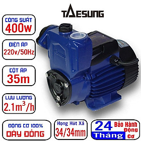 máy bơm nước cơ 400w TAESUNG dùng cho nhà 2-5 tầng, bơm trợ lực hút nước thủy cục đẩy lên bể chứa, bơm cấp thoát nước, tưới tiêu, vệ sinh nhà vườn,....