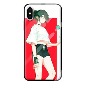 Ốp kính cường lực cho iPhone X mẫu GIRL 290 - Hàng chính hãng